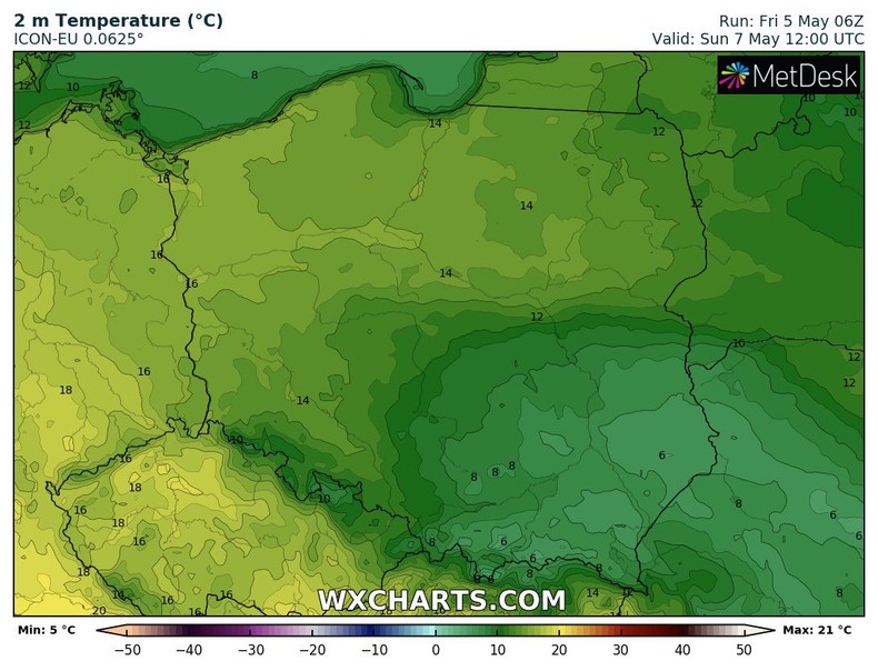 Tym razem najzimniej będzie na południu.