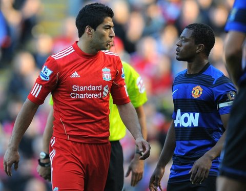 Suarez was banned for eight matches after the incident in 2011