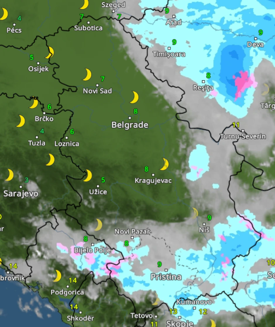 Nevreme u 5 sati posle ponoći
