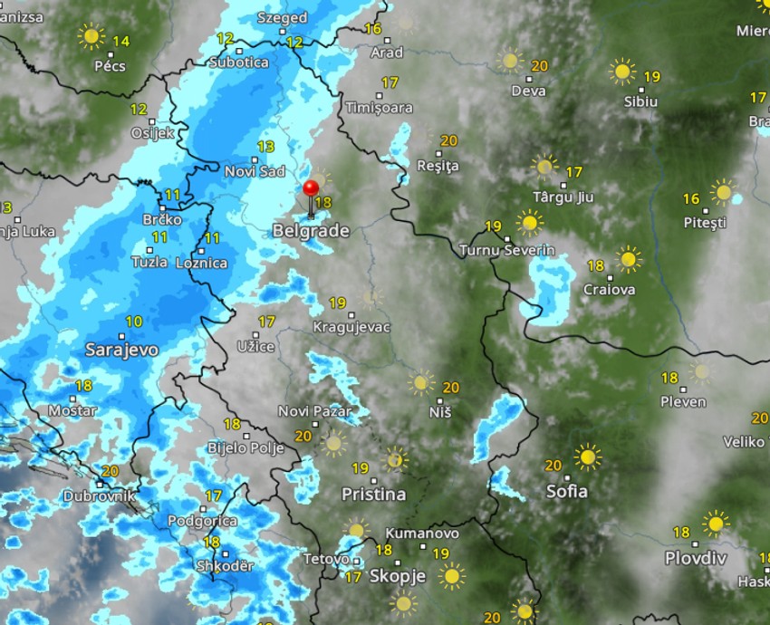 Radarski snimci u 14h