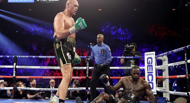 Tyson Fury and Deontay Wilder