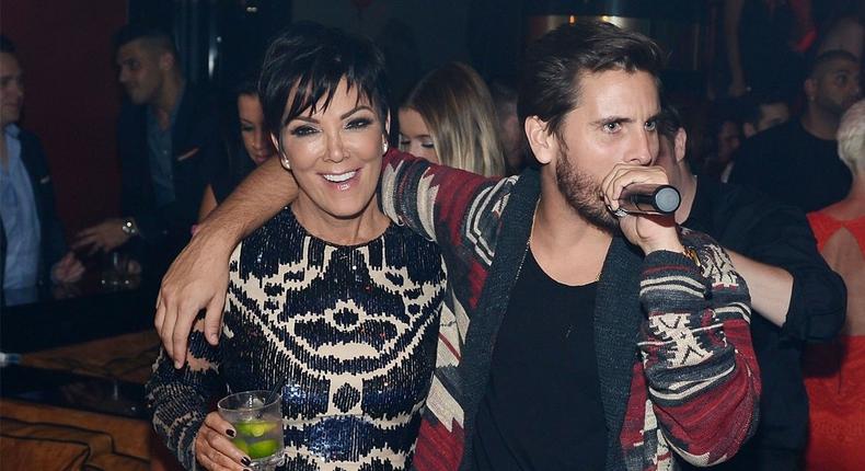 Scott Disick parties with Kris Jenner