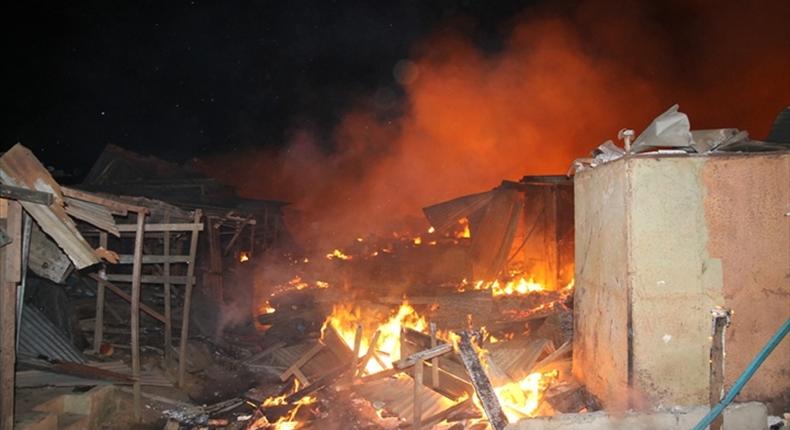 Incendie au marché central de Louga