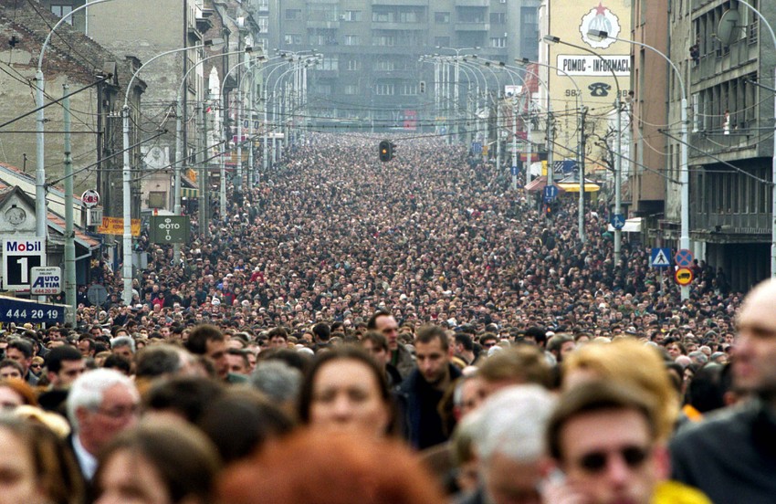 Sećanje: Povorka prema grobu Zorana Đinđića