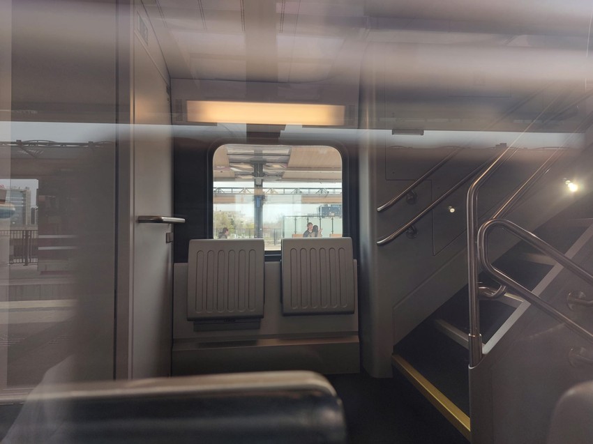 Unutrašnjost voza u kom se desio incident