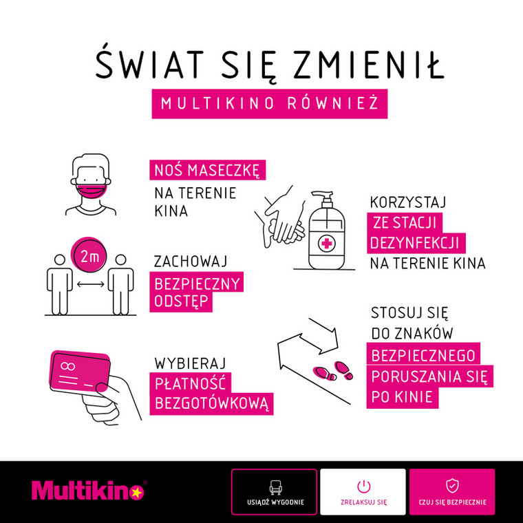 Multikino jako pierwsza sieć kinowa w Polsce otwiera swoje multipleksy. Nowe zasady korzystania z kina