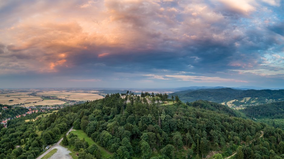 Widok z twierdzy Srebrna Góra