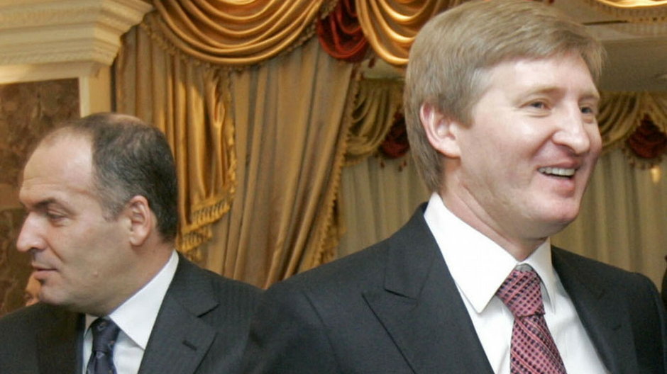 Wiktor Pinczuk (z lewej) i Rinat Achmetow, najbogatsi obywatele Ukrainy