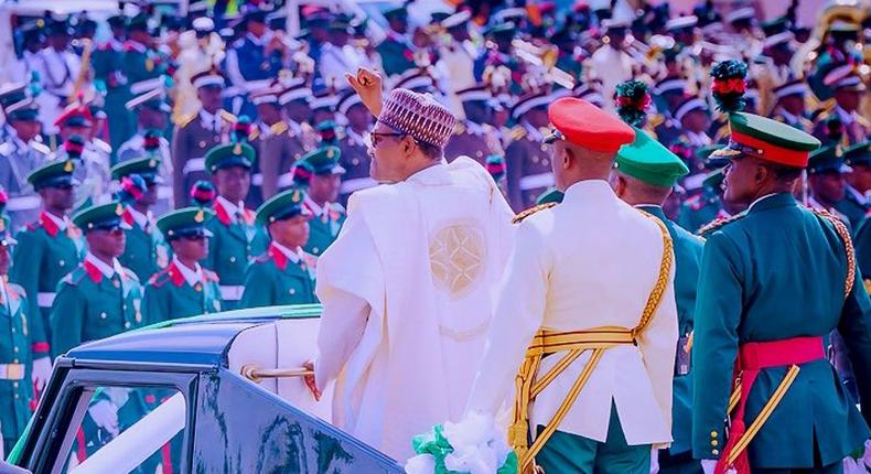 Air displays, march past, form part of Nigeria at 62 Independence celebration.