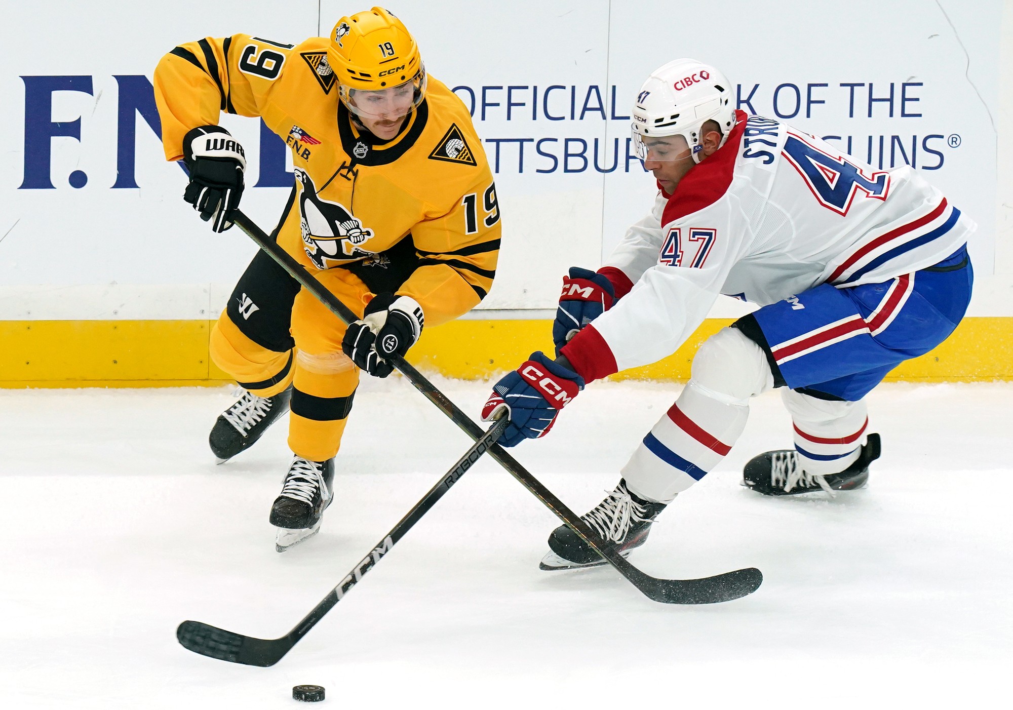 Zápas NHL: Pittsburgh Penguins - Montreal Canadiens.