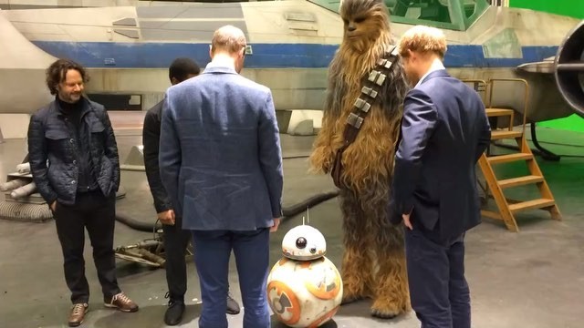 William i Harry na planie 'Gwiezdnych wojen'