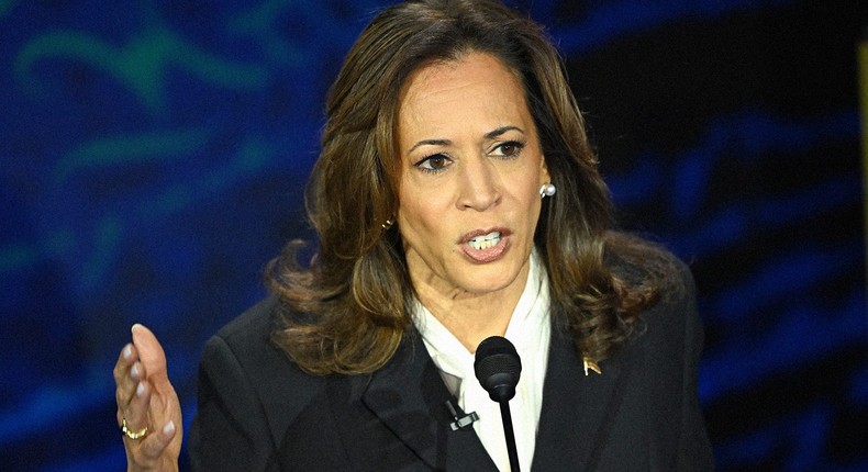 I believe in the ambition, the aspirations, the dreams of the American people. And that is why I imagine and have actually a plan to build what I call an Opportunity Economy, Vice President Kamala Harris said during her debate with former President Donald Trump on TuesdaySAUL LOEB/Getty