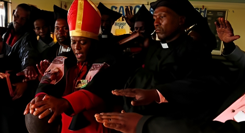 Self-styled preacher Tsietsi Makiti who proclaimed himself Pope of Gabola church