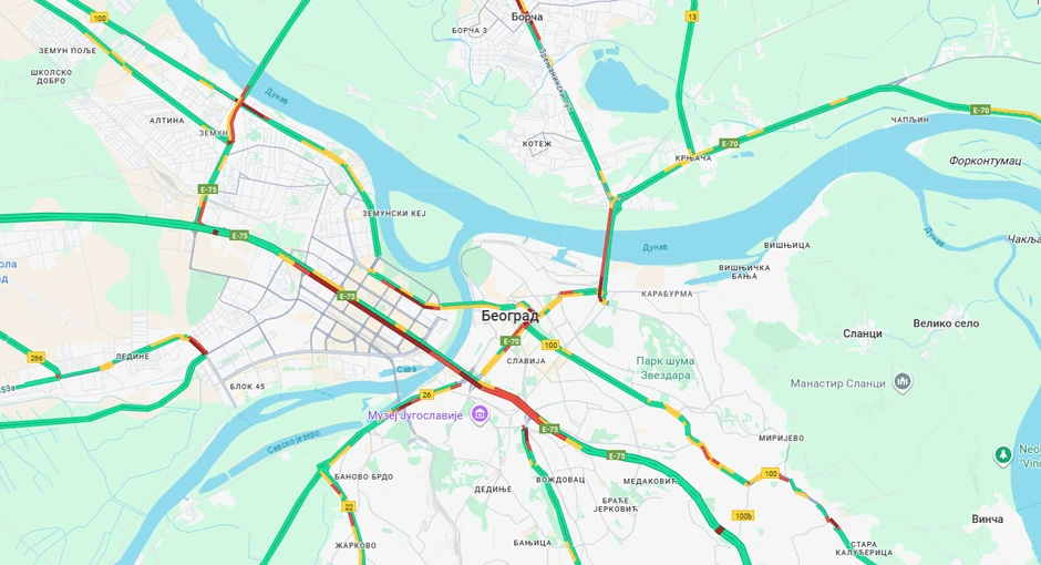 Gužva u Beogradu 30. septembra