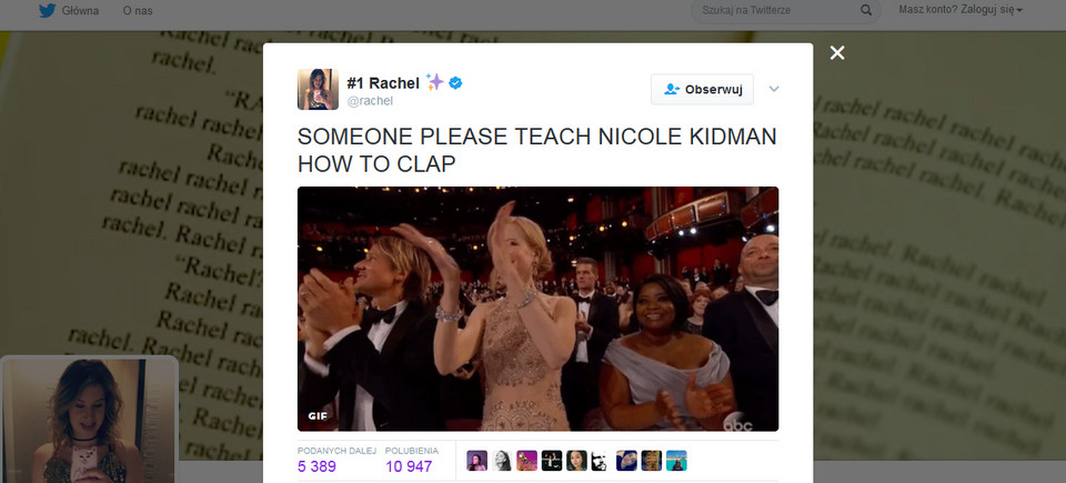 "Proszę, niech ktoś nauczy Nicole Kidman klaskać"