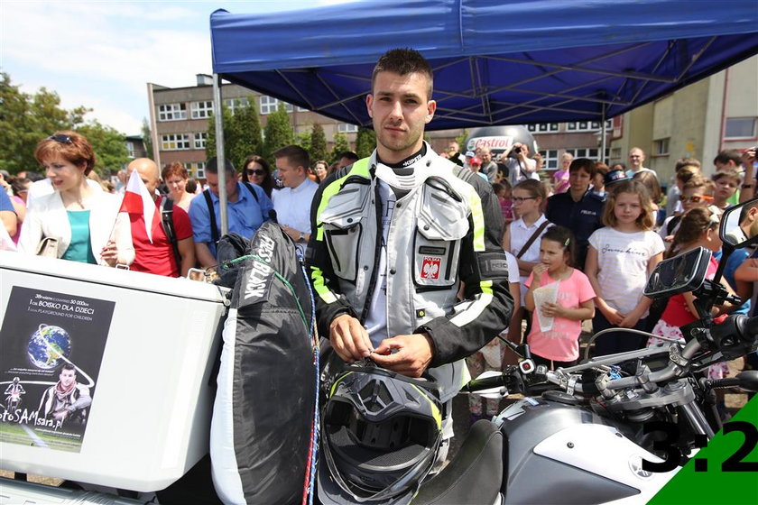 Tomasz Gorzędowski objedzie samotnie świat na motocyklu