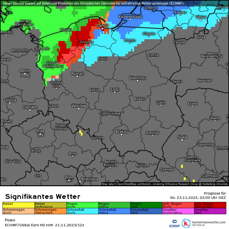 Pierwsze marznące opady pojawią się najbliższej nocy na Pojezierzu Pomorskim