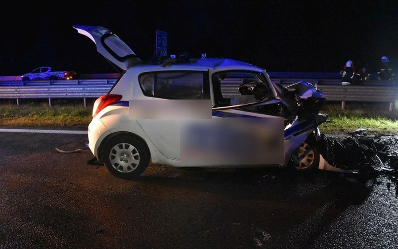 Zderzenie czołowe na autostradzie A4