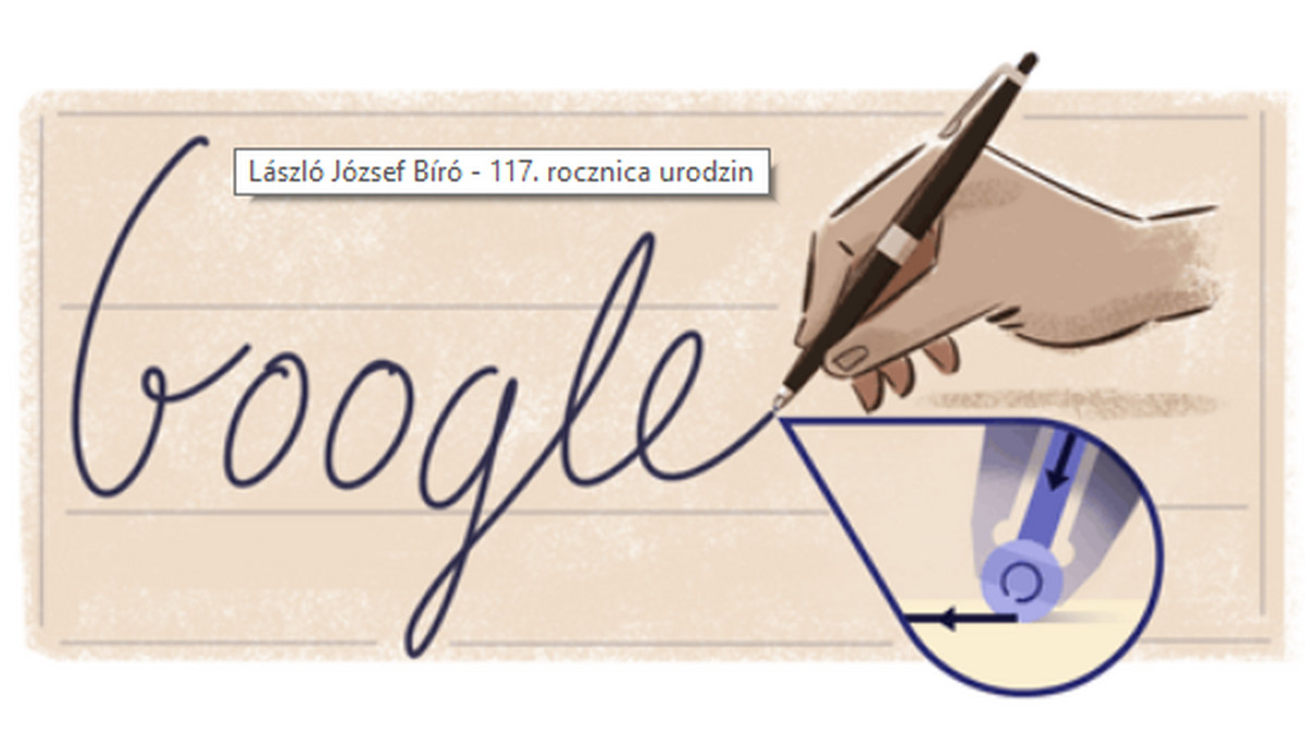 Laszlo Biro - Google uczciło wynalazcę długopisu
