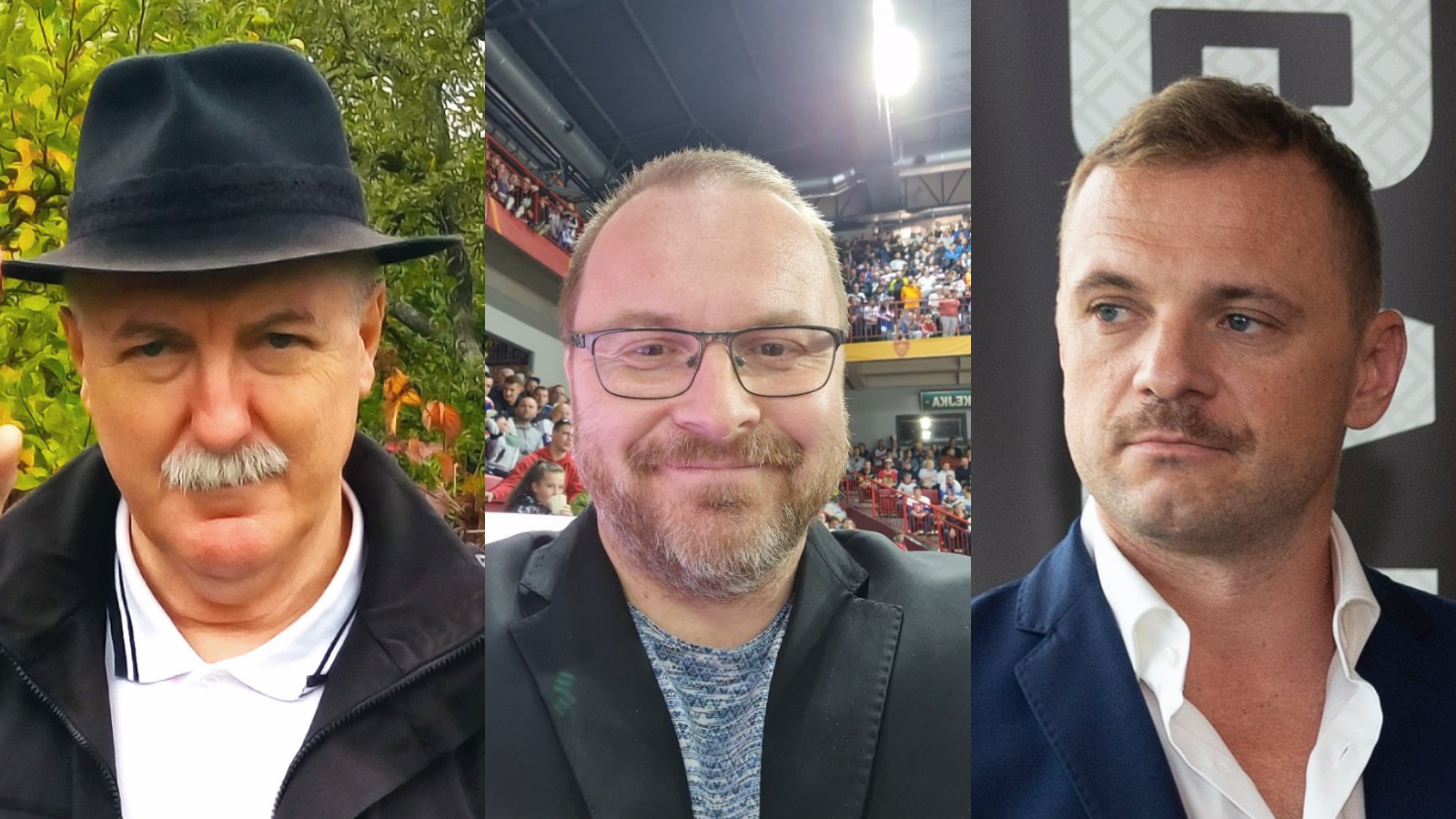 Dopravný expert Ján Bazovský, športový komentátor Pavol Gašpar a bývalý hokejista Marián Gáborík.