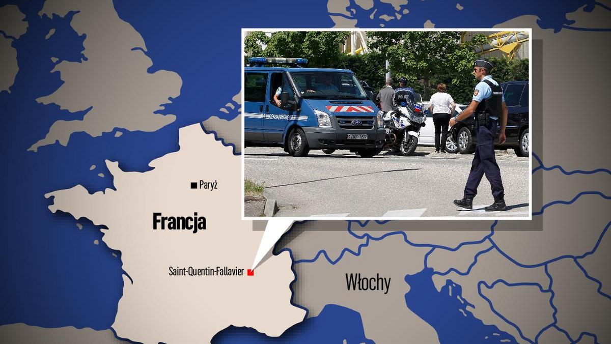 Francja mapa terroryzm atak terrorystyczny