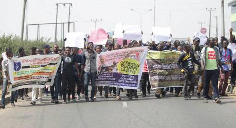 LAUTECH Students Protest