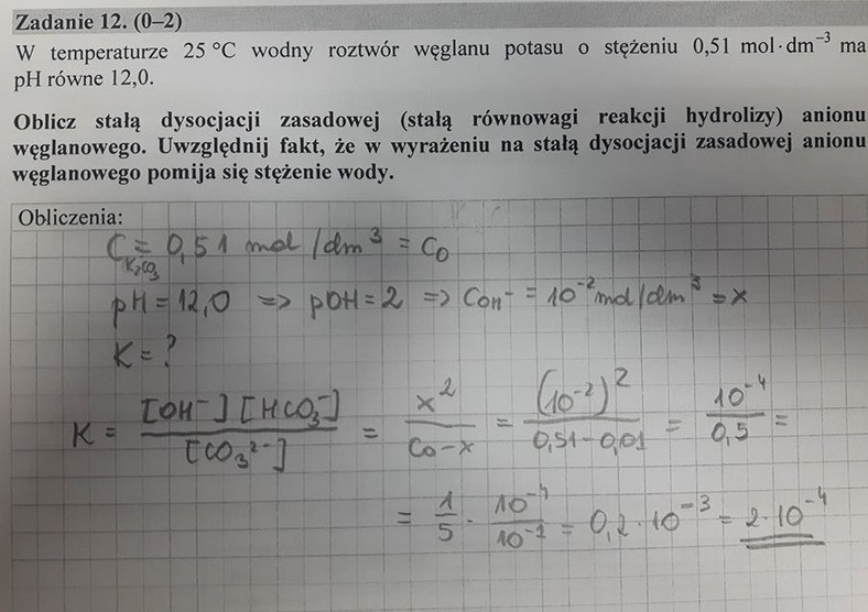 Rozwiąznie zadania 12.