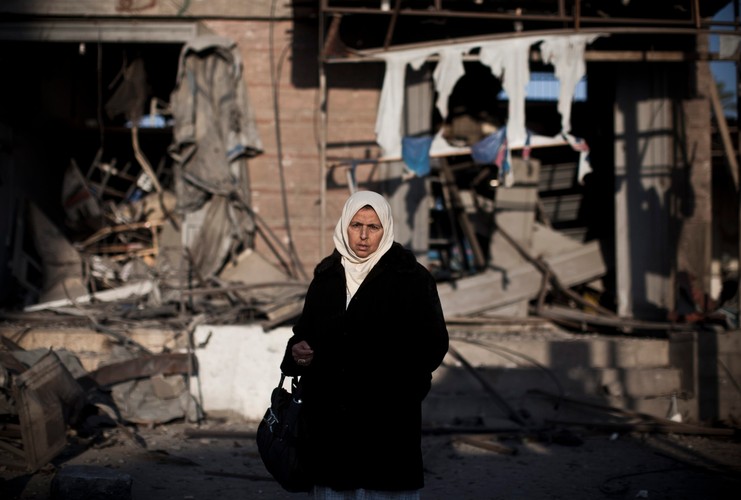 Zniszczenia w Strefie Gazy po izraelskim nalocie