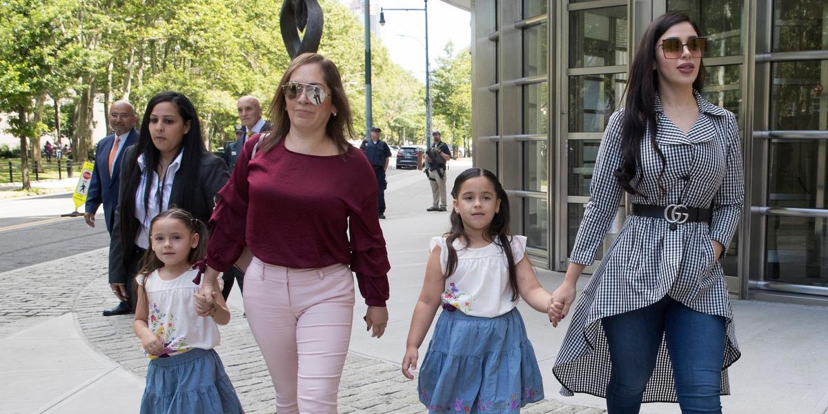 El Chapo's 7-year-old twin daughters attended his trial for the first