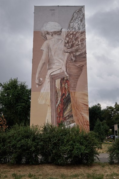 Mural w Łodzi