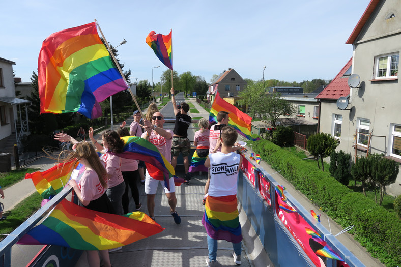 Grupa Stonewall odwiedziła Trzciankę w niedzielę