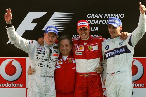 AUTO-F1-MONZA-RAIKKONEN-TODT-SCHUMACHER-KUBICA