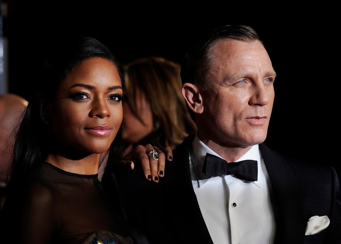 Naomie Harris i Daniel Craig na premierze 'Skyfall'