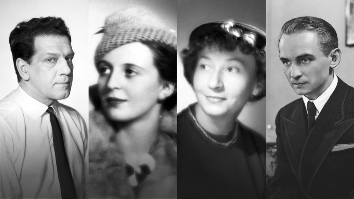 Mieczysław Milecki, Elżbieta Barszczewska, Irena Kwiatkowska i Zbigniew Blichewicz