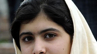 malala twarz z bliska