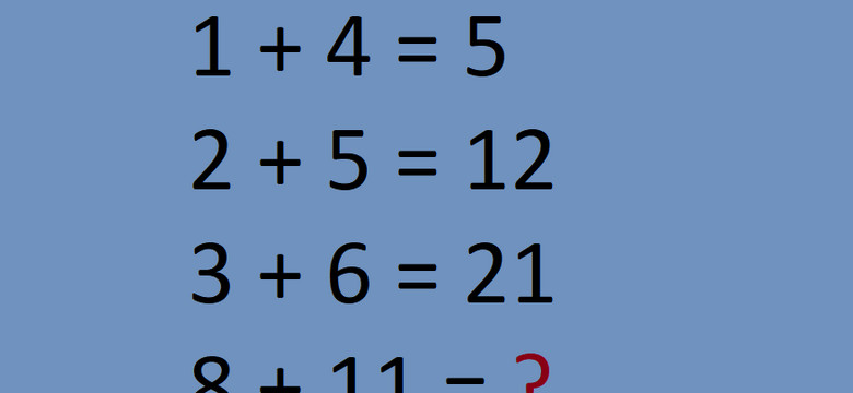Ta zagadka matematyczna podbija sieć. Jaki jest wynik?
