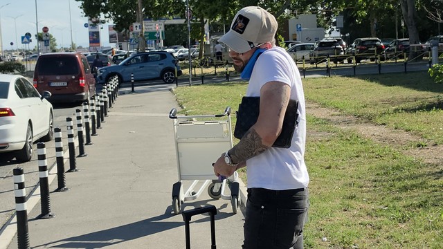 Marko Gačić sa aerodroma