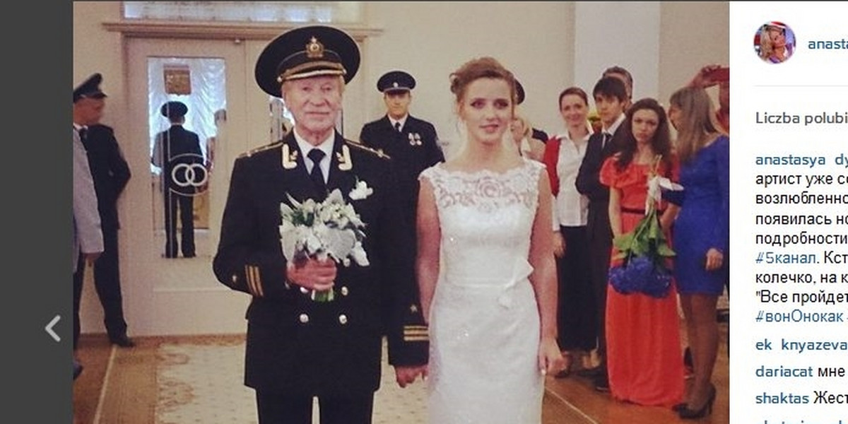Ślub 24-letniej Natalii Szewel oraz 85-letniego Iwana Krasko