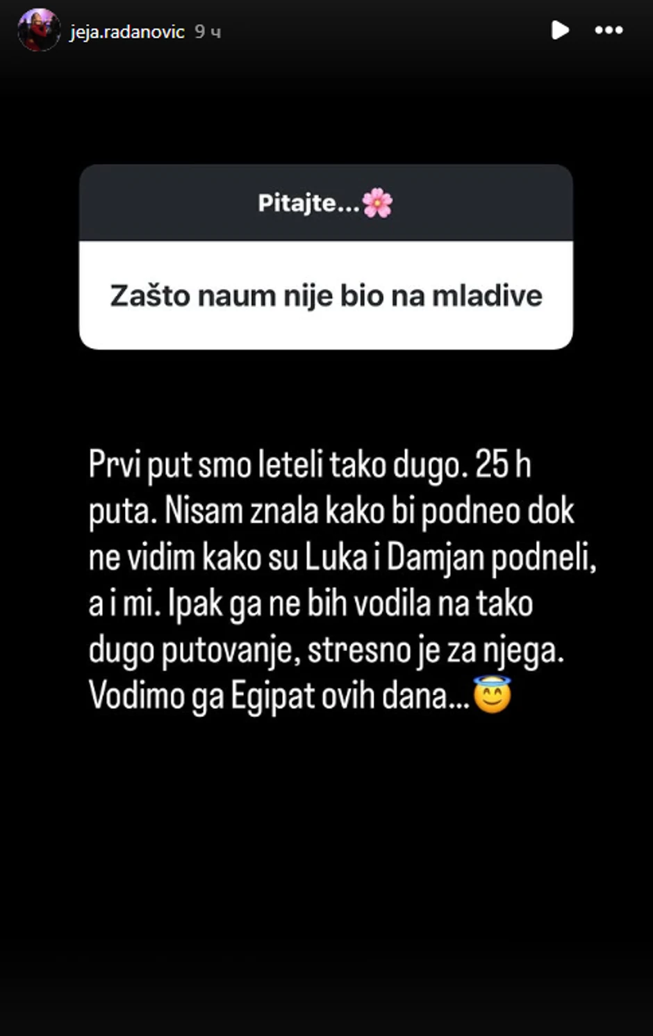 Jelena Radanović, objava