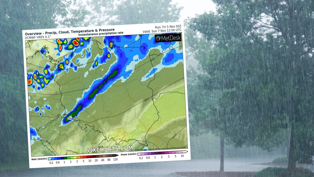 Prognoza pogody na niedzielę. W większości kraju chmury i deszcz