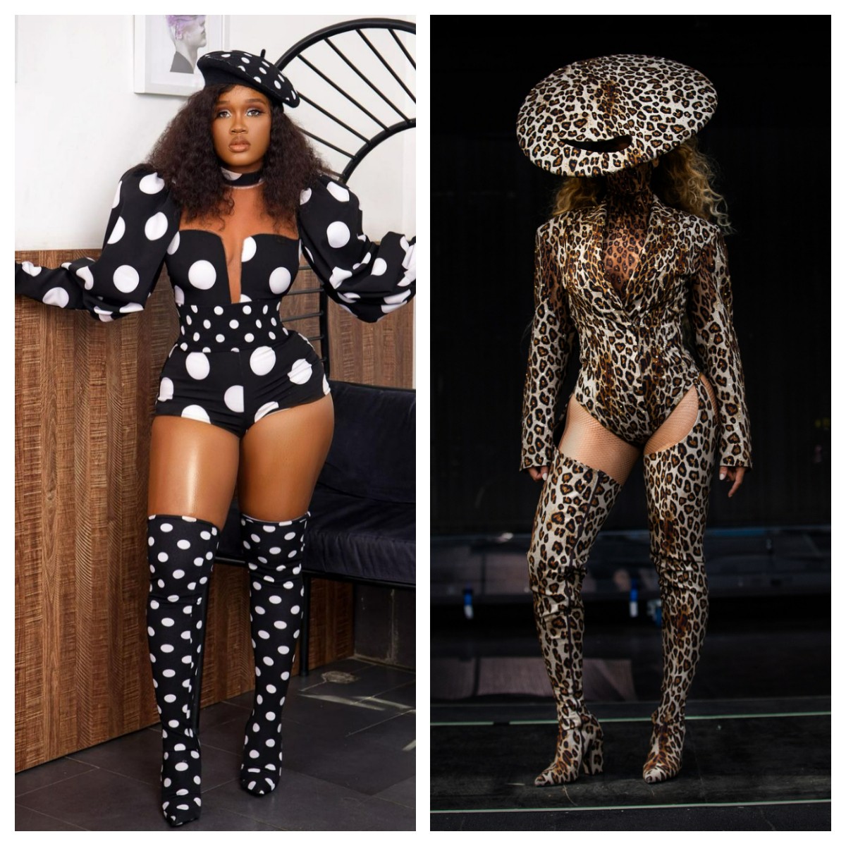 5 times Nigerian celebrities recreated Beyonce's outfits | Pulse Nigeria