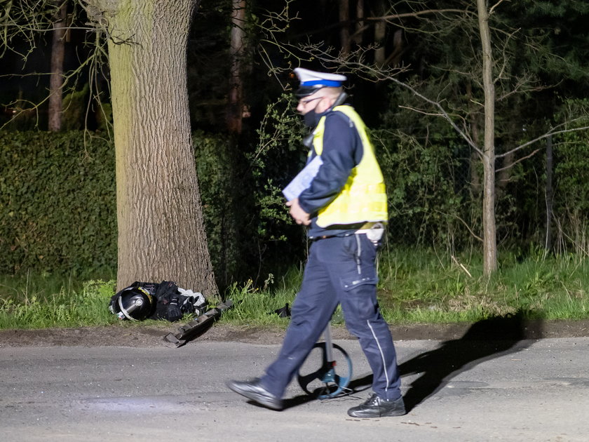 Tragedia w Aleksandrowie Łódzkim. Nie żyje dwóch motocyklistów.