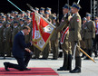 Prezydent Andrzej Duda podczas uroczystości przejęcia zwierzchnictwa nad Siłami Zbrojnymi