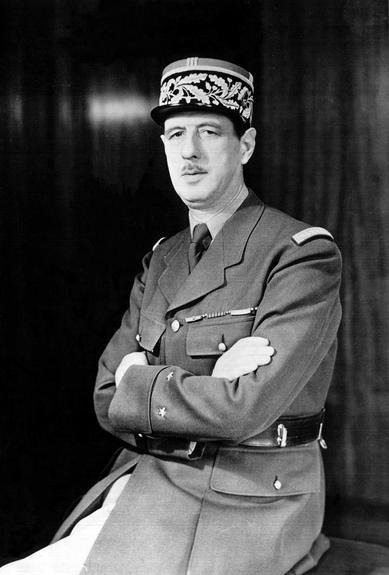 Pierwszy prezydent V republiki Charles de Gaulle w 1942 roku - fot. domena publiczna