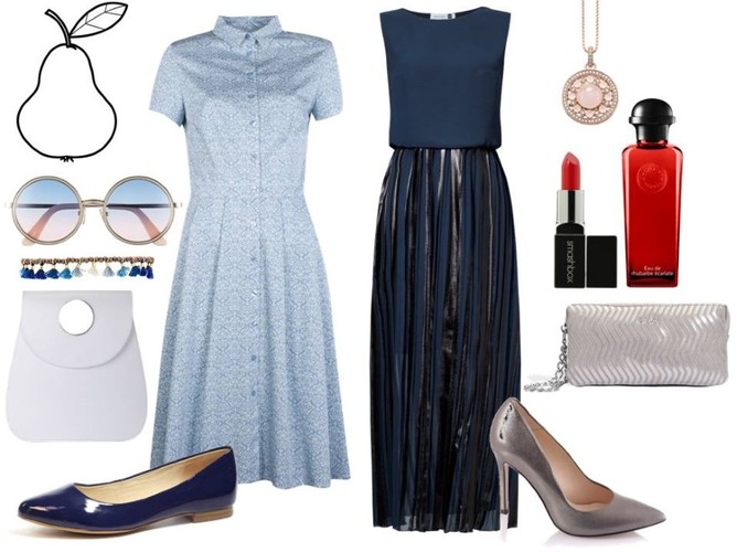 Gruszka – cechy charakterystyczne: rozbudowane biodra, uda i pośladki – nieproporcjonalne w stosunku do smukłej, górnej części ciała