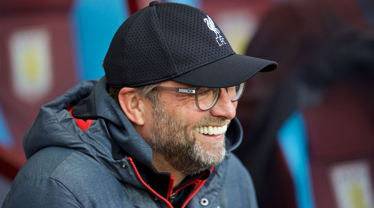 Jürgen Klopp mosolyoghat, a Liverpool holtversenyben vezeti a tabellát./ Foto: Northfoto