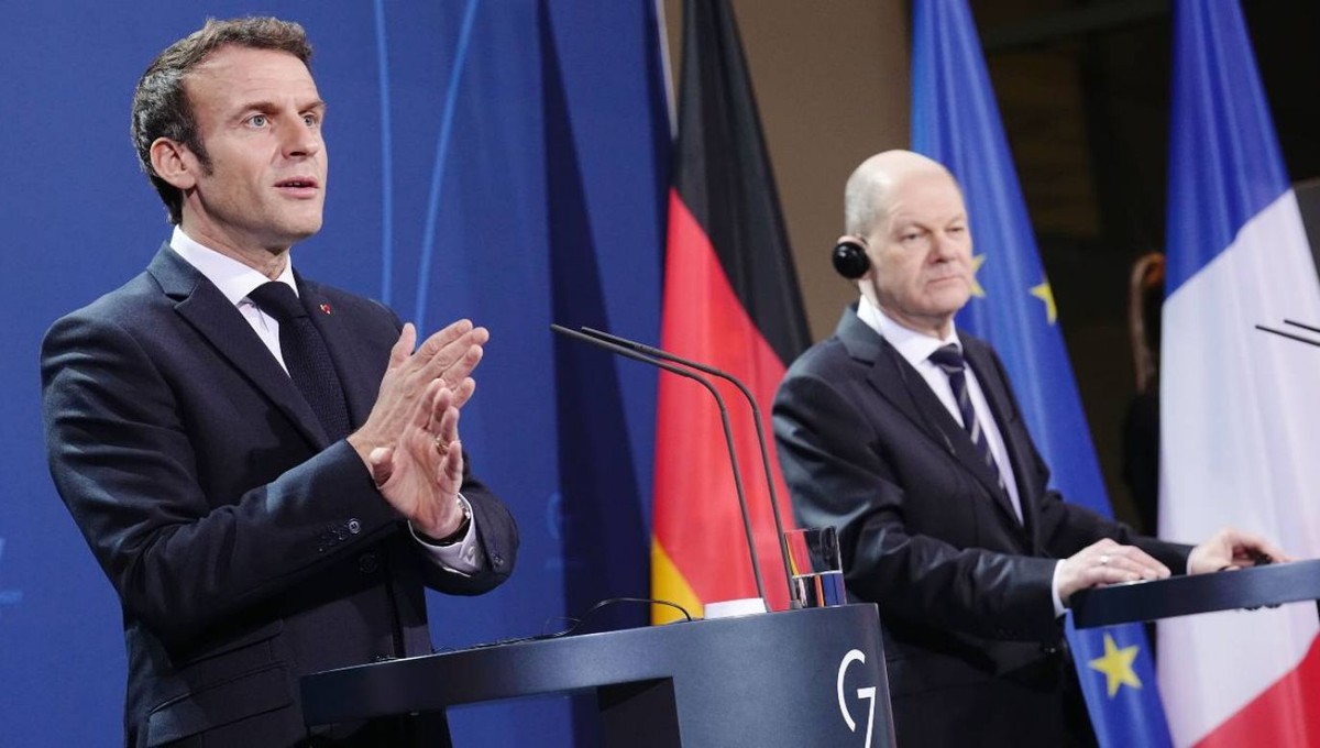 Emmanuel Macron i Olaf Scholz