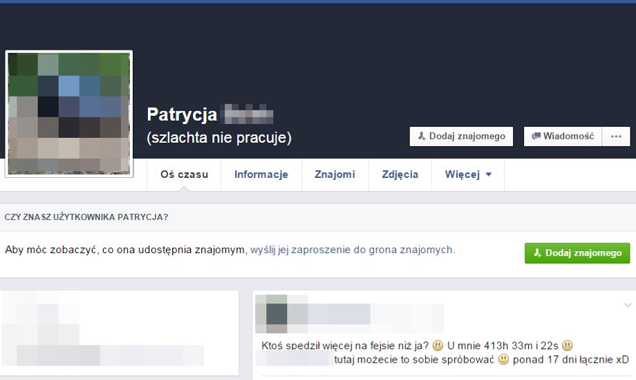 Na FB lepiej nie popisywać się humorem w stylu "Szlachta nie pracuje"