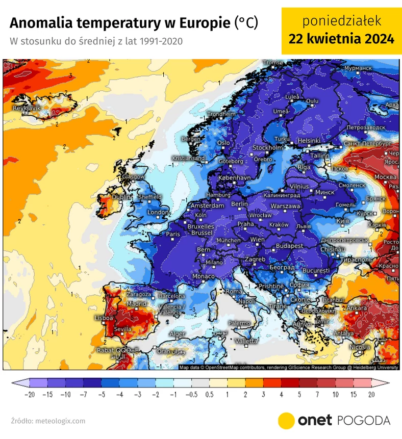 Nad Europę napływa wyjątkowo zimne powietrze