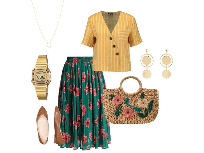 STYLIZACJE z ubraniami w kwiaty